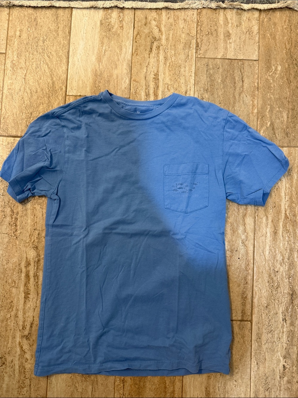 Vineyard Vines Men's Short-Sleeve Pocket Tee in Blue